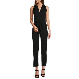 ANTONIO MELANI Black Sleeveless Jumpsuit